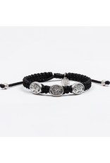 My Saint My Hero Kids Bracelet - St. Michael Protection - Black/Silver