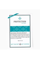 My Saint My Hero Bracelet - St. Michael Protection for Kids - Black/Silver