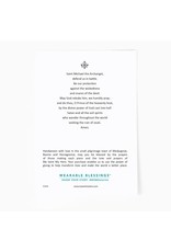 My Saint My Hero Bracelet - St. Michael Protection for Kids - Silver/Tan