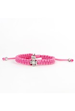 My Saint My Hero Kids Bracelet - Wonderfully Made - Silver/Pink