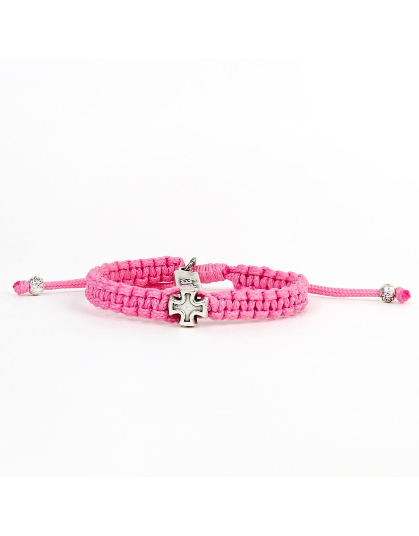 My Saint My Hero Kids Bracelet - Wonderfully Made - Silver/Pink