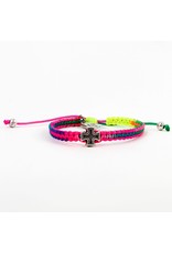 My Saint My Hero Kids Bracelet - Wonderfully Made - Silver/Rainbow