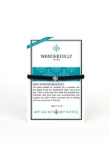 My Saint My Hero Kids Bracelet - Wonderfully Made - Silver/Rainbow