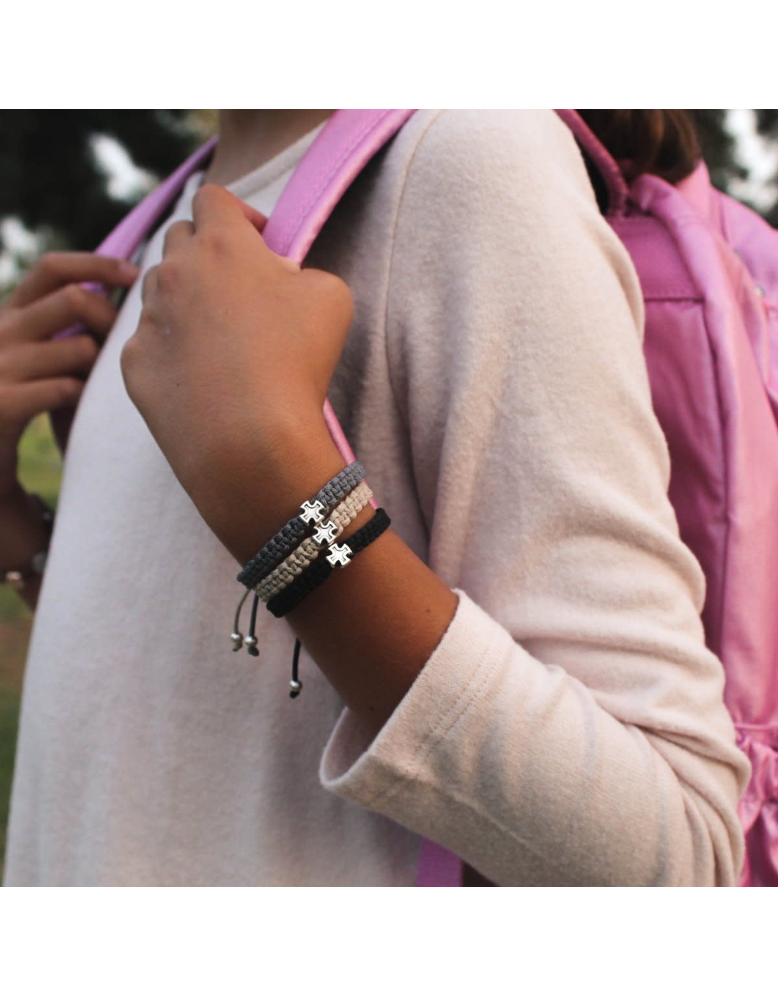 My Saint My Hero Kids Bracelet - Wonderfully Made - Silver/Rainbow
