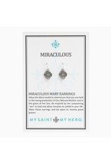 My Saint My Hero Earrings - Miraculous Mary - Silver
