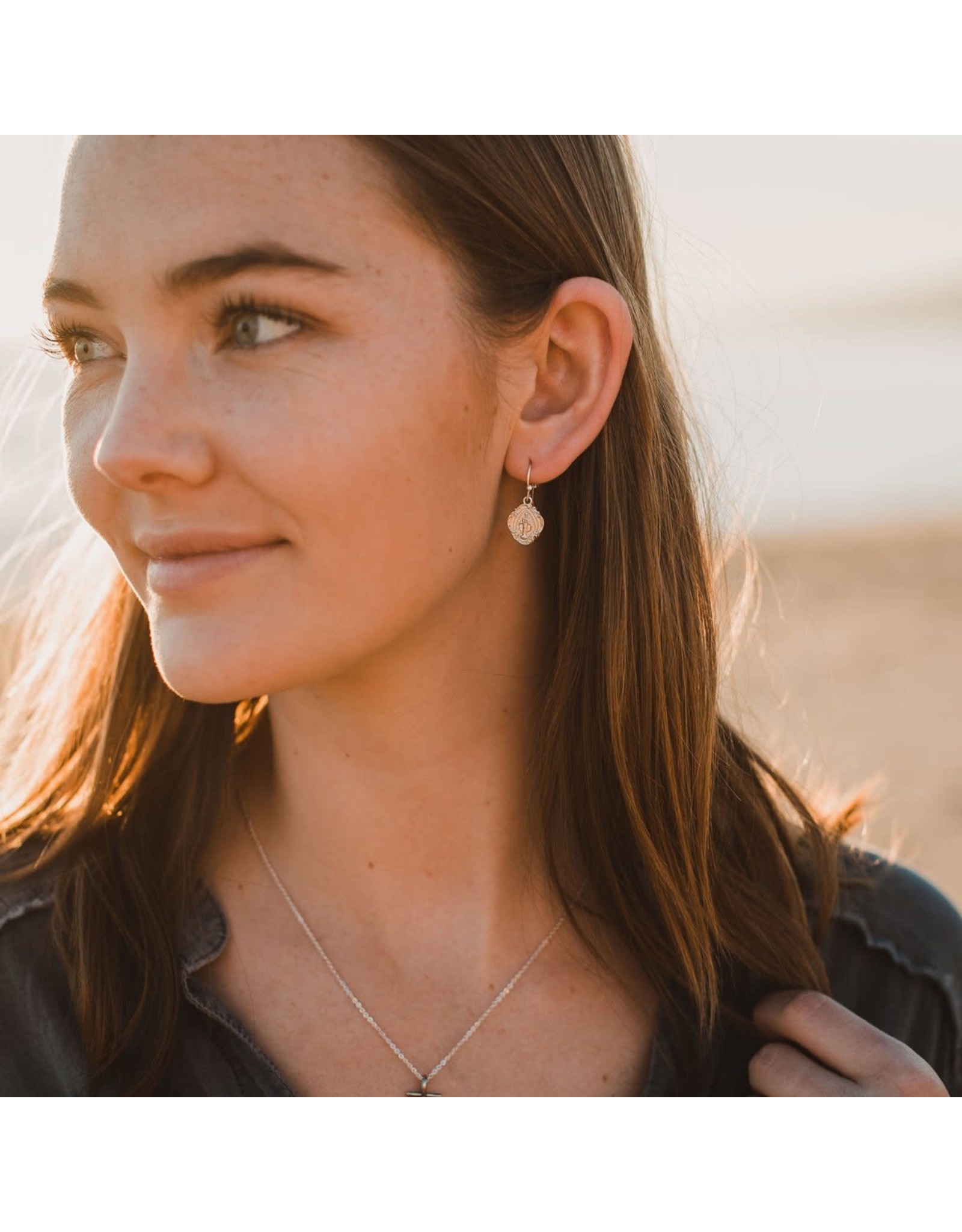 My Saint My Hero Earrings - Miraculous Mary - Silver