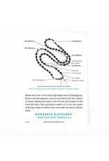 My Saint My Hero Miracles Rosary Wrap Bracelet - White/Pearl