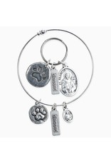 My Saint My Hero Pet Blessing (Bracelet & Dog/Cat Tag) Set - Silver