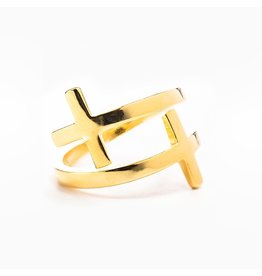 Ring - Pillar of Faith - Gold (Adjustable Size)