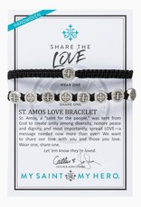 Set of 2 Bracelets - Share the Love - St. Amos - Slate/Silver