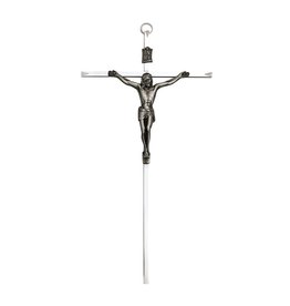 Singer 10" Silver Plated Wall Crucifix