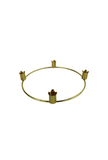 General Wax Advent Wreath (Candleholder) 10" Gold Ring