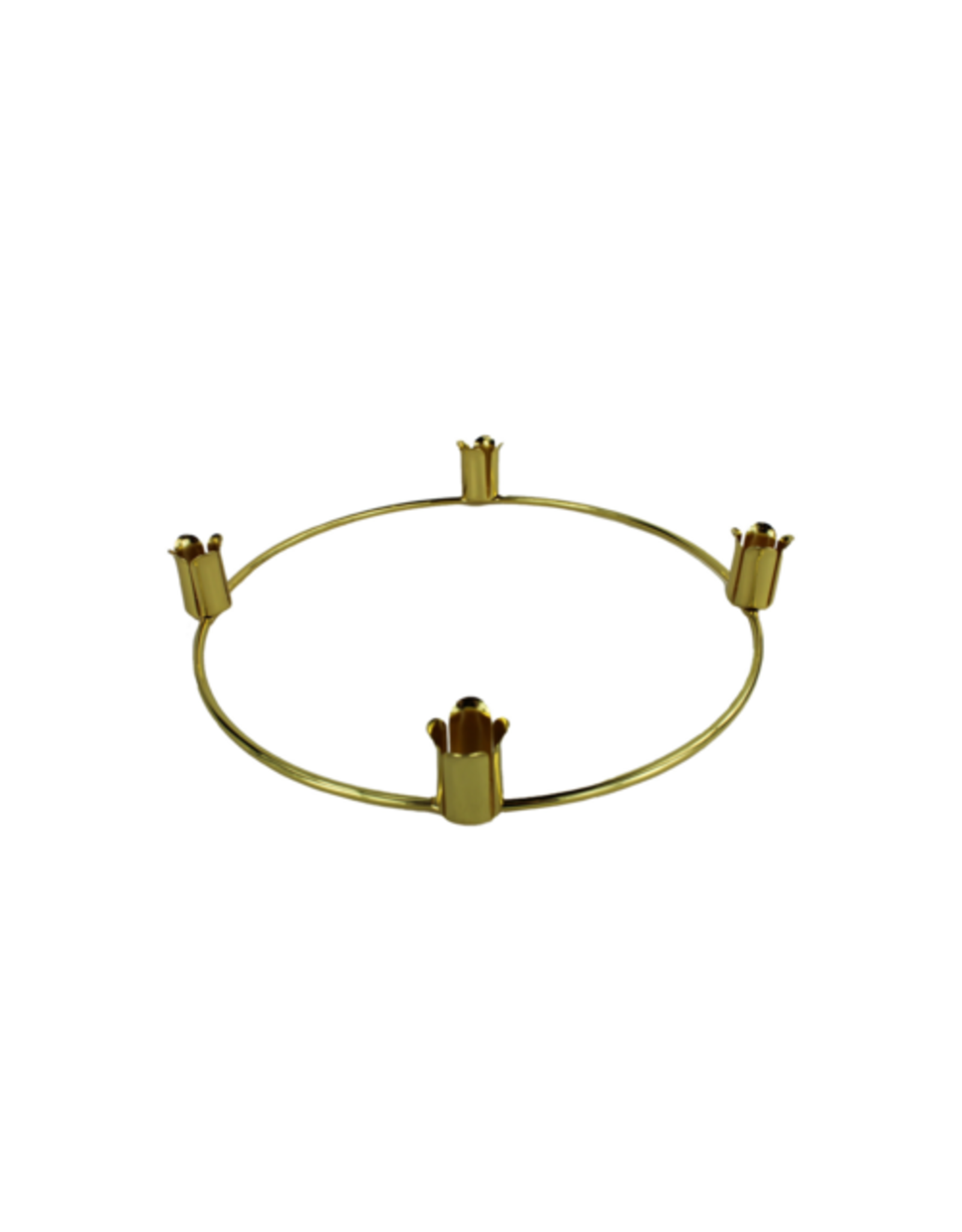 Advent Wreath (Candleholder) 10" Gold Ring