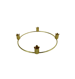 General Wax Advent Wreath (Candleholder) 10" Gold Ring