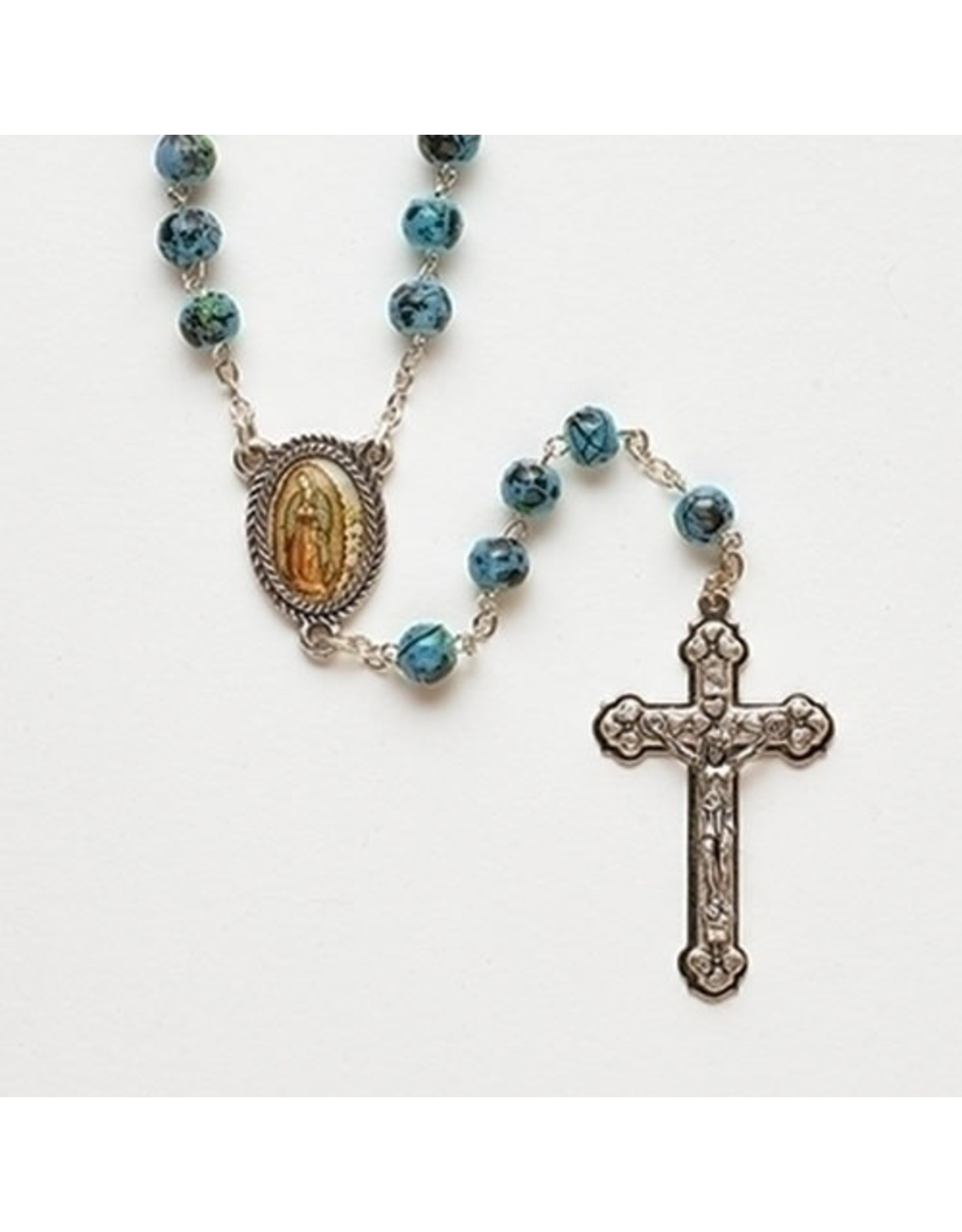 Roman Our Lady of Guadalupe Rosary, Teal