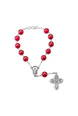 Hirten Auto Rosary - Red