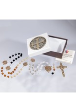 Hirten Rosary - St. Benedict, 5-Color Gold