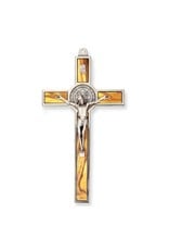 Crucifix 7" Benedictine Silver