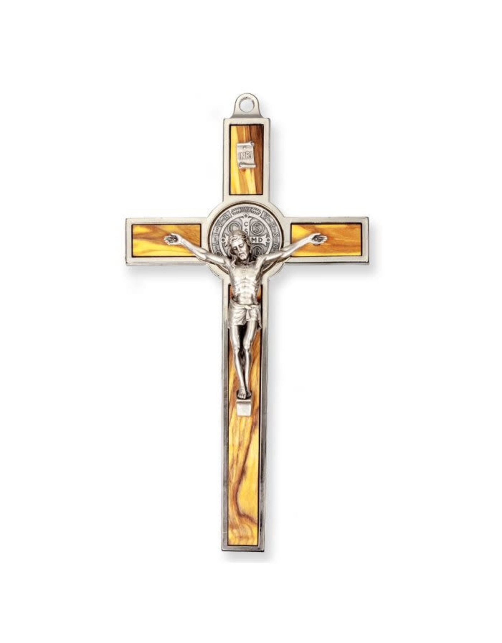 Hirten Crucifix 7" Benedictine Silver