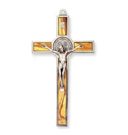 Hirten Crucifix 7" Benedictine Silver