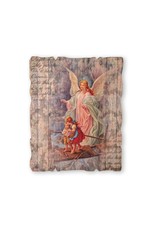 Hirten Plaque - Guardian Angel, Vintage Barn