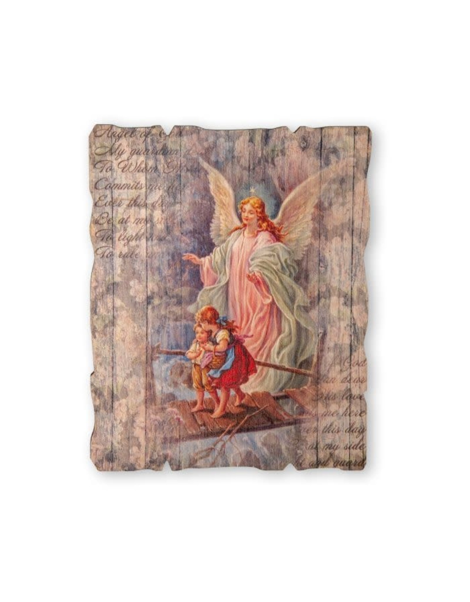 Hirten Plaque - Guardian Angel, Vintage Barn