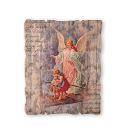 Hirten Plaque - Guardian Angel, Vintage Barn