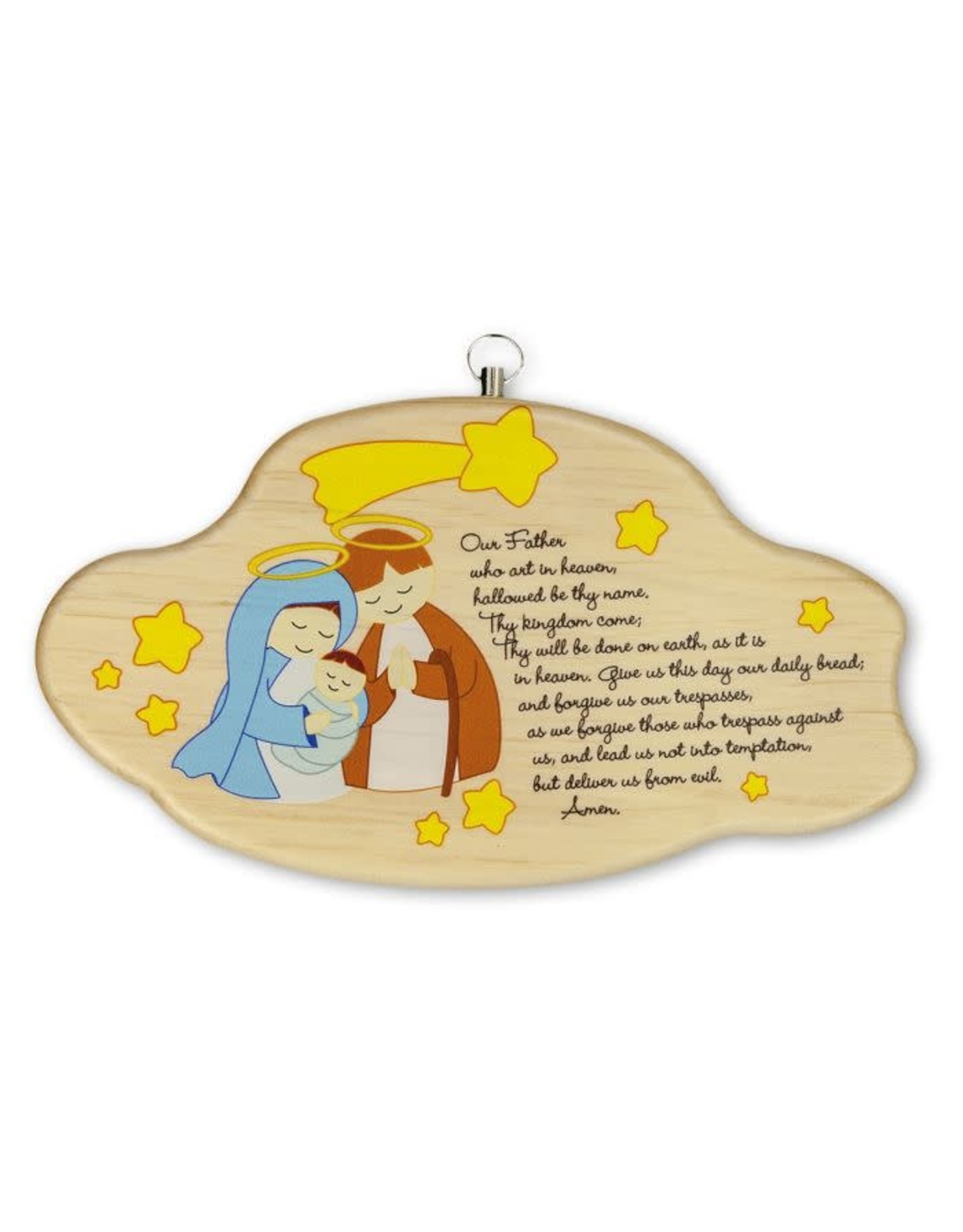 Holy Family Cloud Plaque