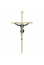 Singer Crucifix - Engraved Brass, 8"