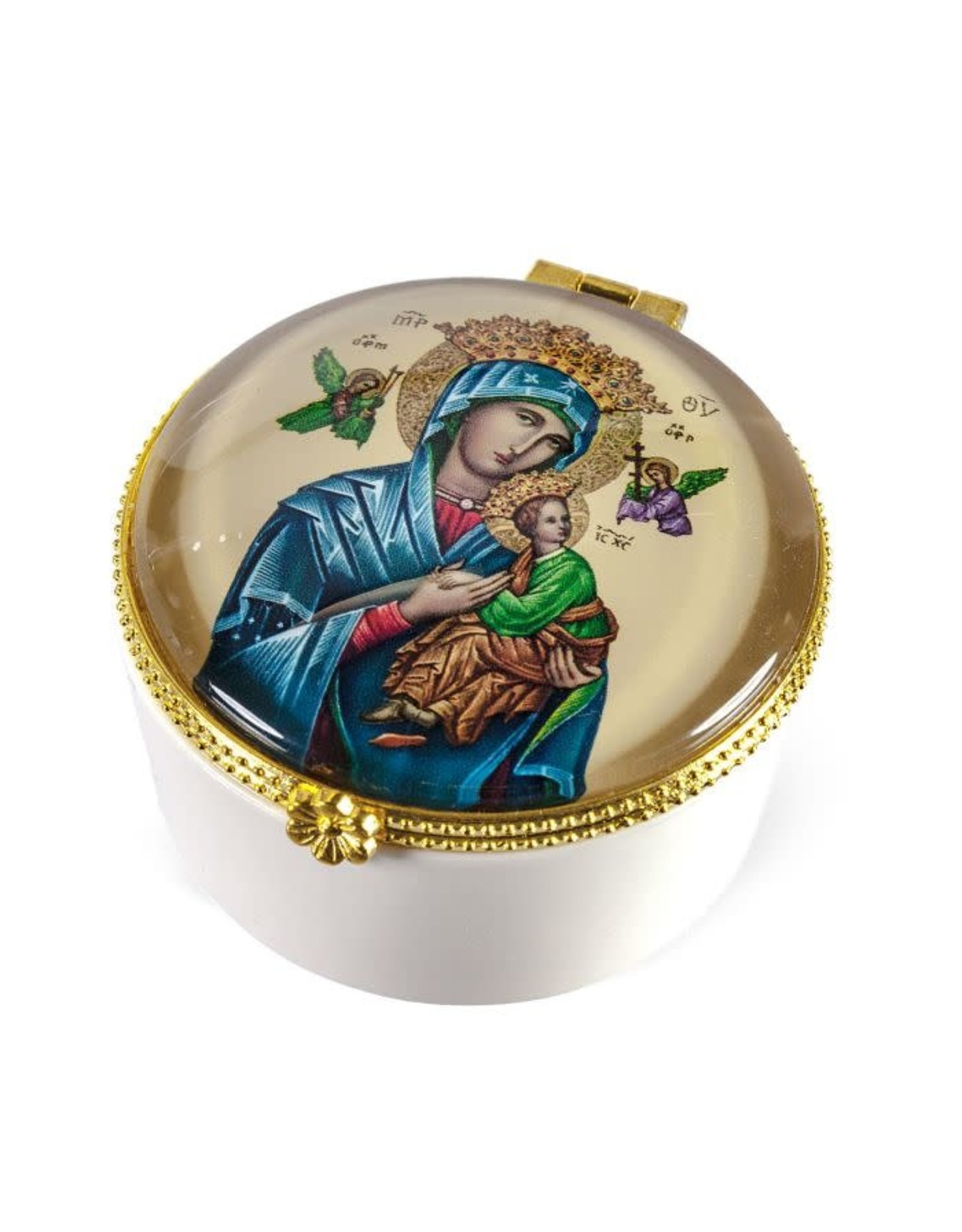 Hirten Rosary Box - Our Lady of Perpetual Help, Porcelain