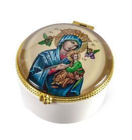 Hirten Rosary Box - Our Lady of Perpetual Help, Porcelain