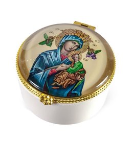 Rosary Box - Our Lady of Perpetual Help Porcelain