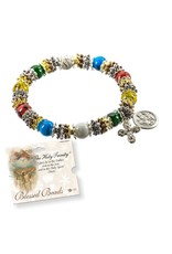 Hirten Rosary Bracelet "The Holy Trinity" Multi-Color Marbelized