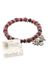 Hirten Rosary Bracelet "Spirit of Truth" Red Beads