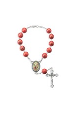 Hirten Auto Rosary - St. Christopher, Pink
