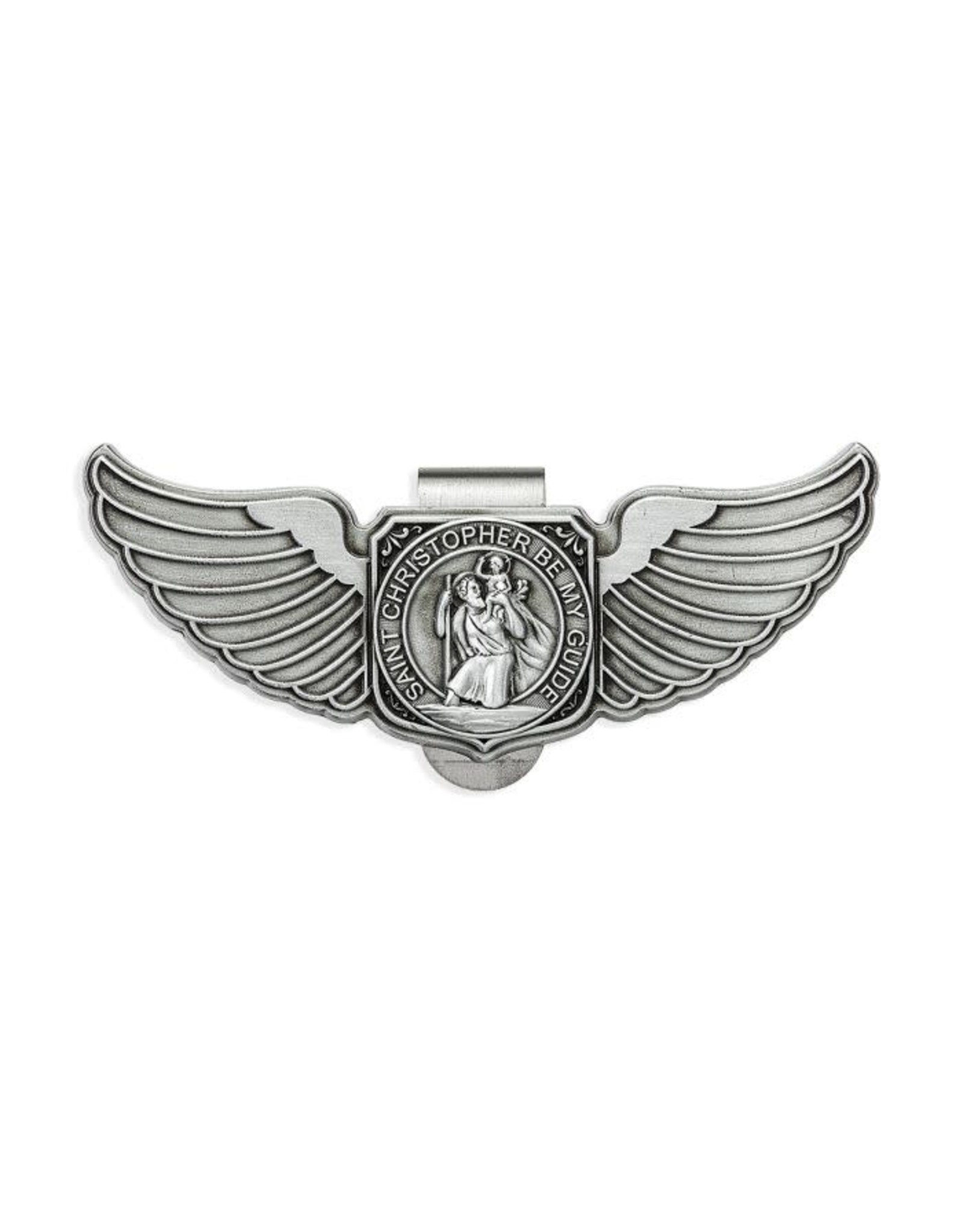 Hirten Visor Clip - St. Christopher Wings