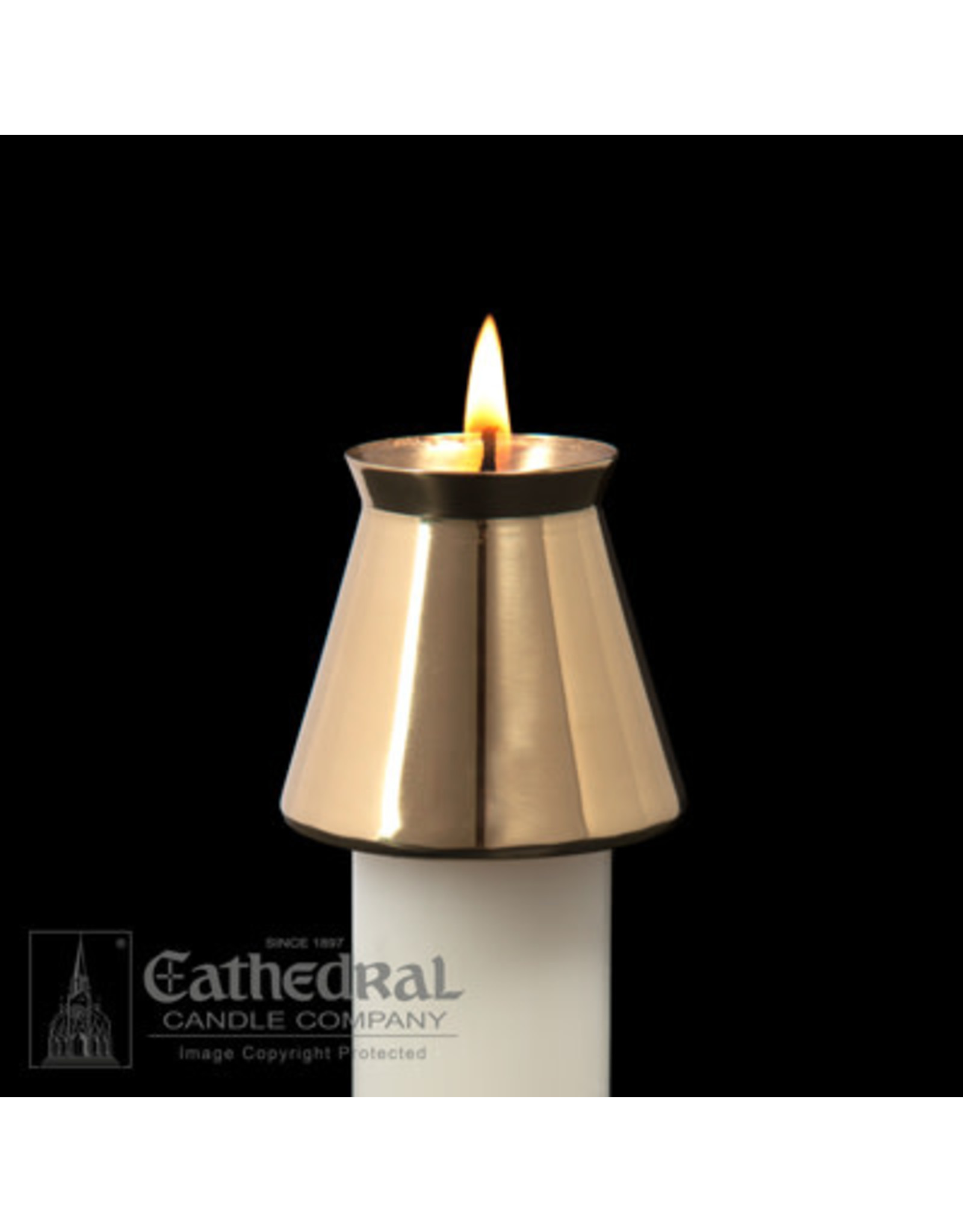 Cathedral Candle Candle Follower "New Style" Candle Diameter: