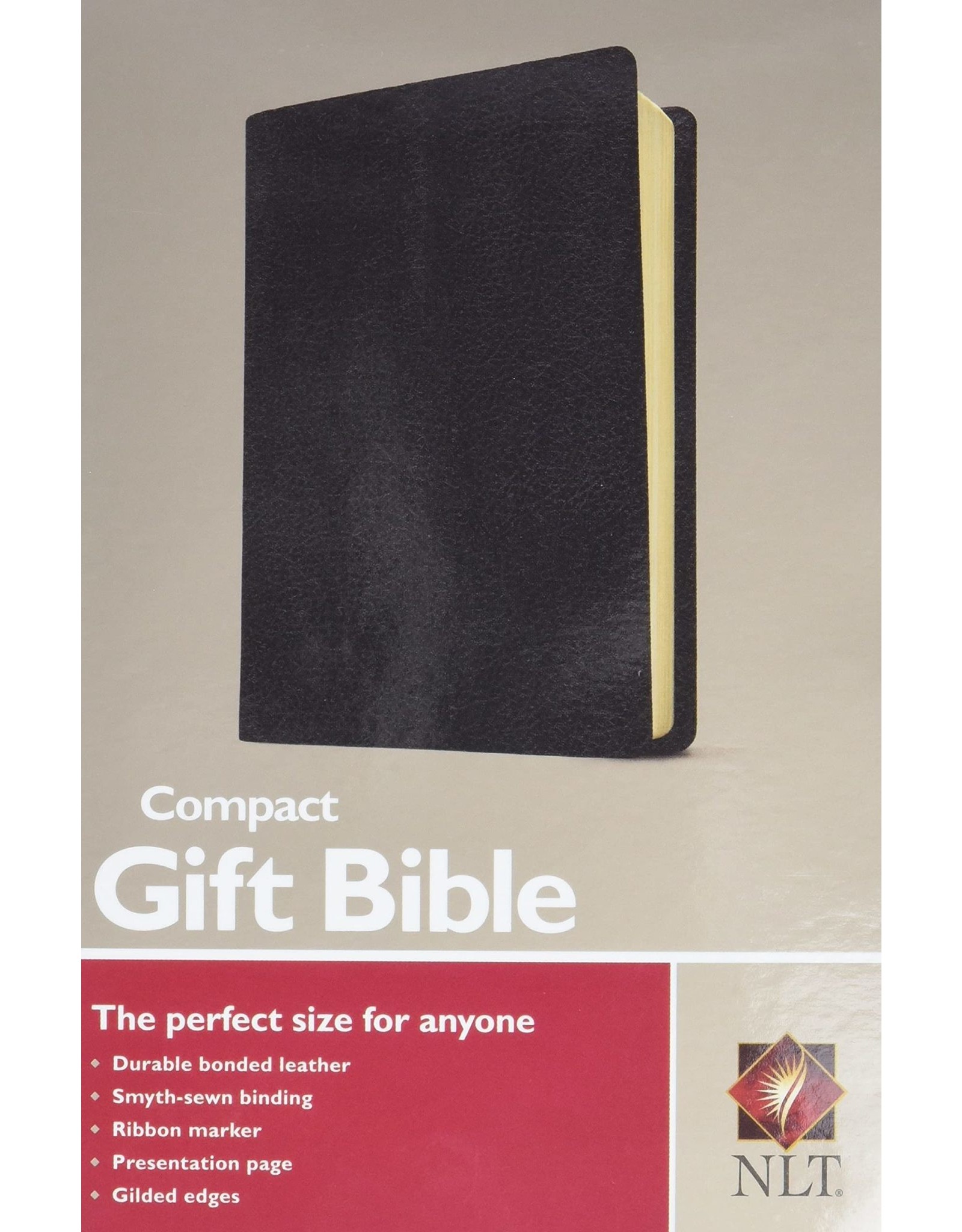 Tyndale House Publishers NLT Compact Black Leather Bible