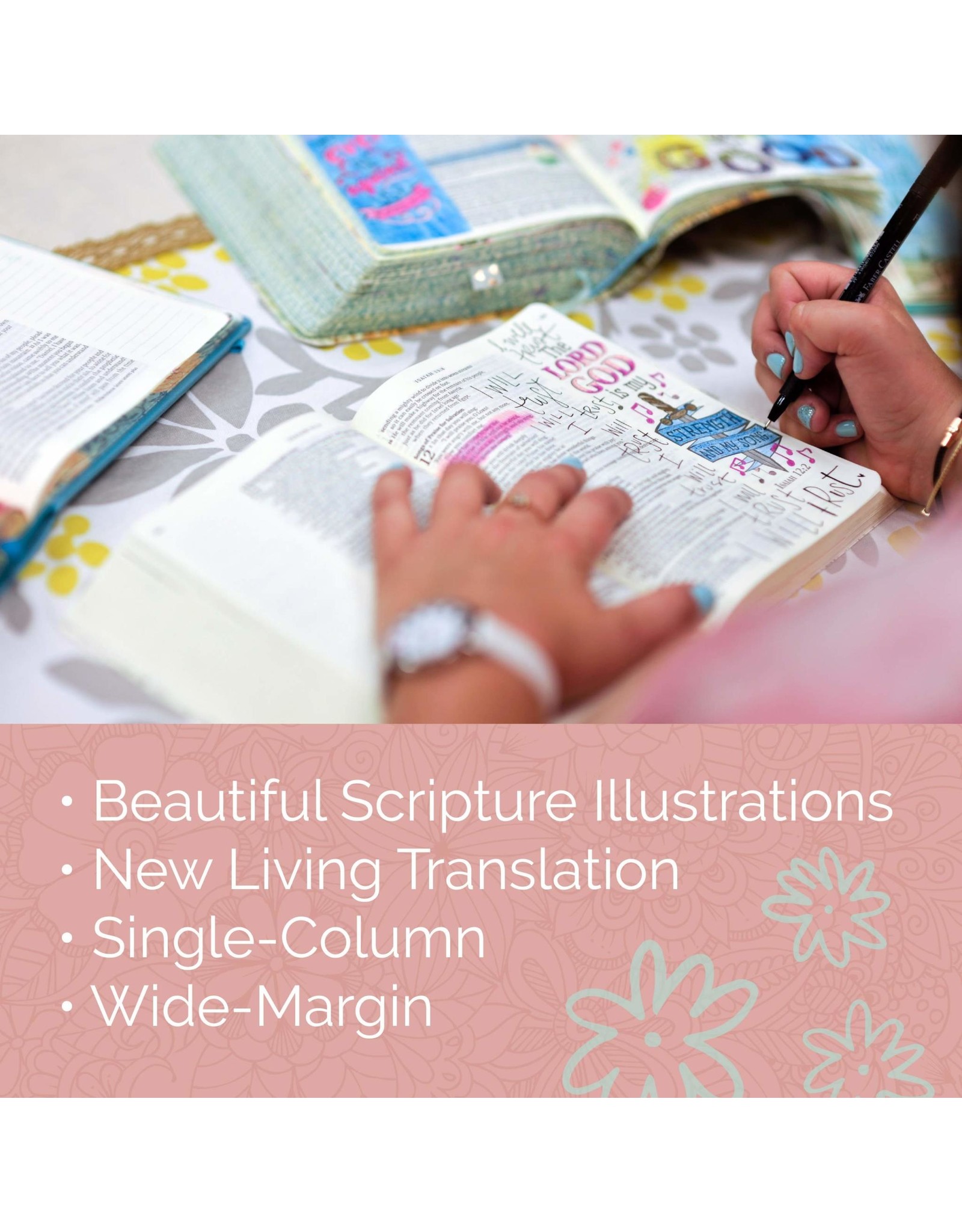 Tyndale Inspire Catholic Bible NLT: The Bible for Coloring & Creative Journaling