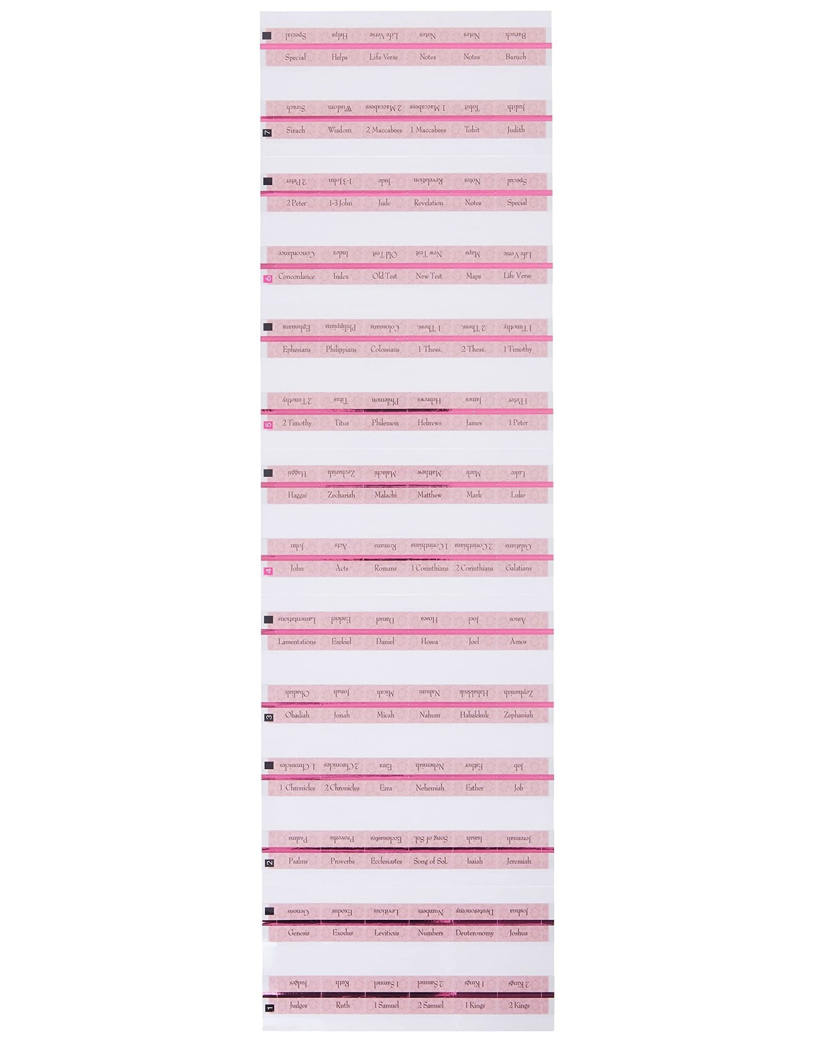 Ellie Claire Gifts Bible Tabs - Catholic - Rose