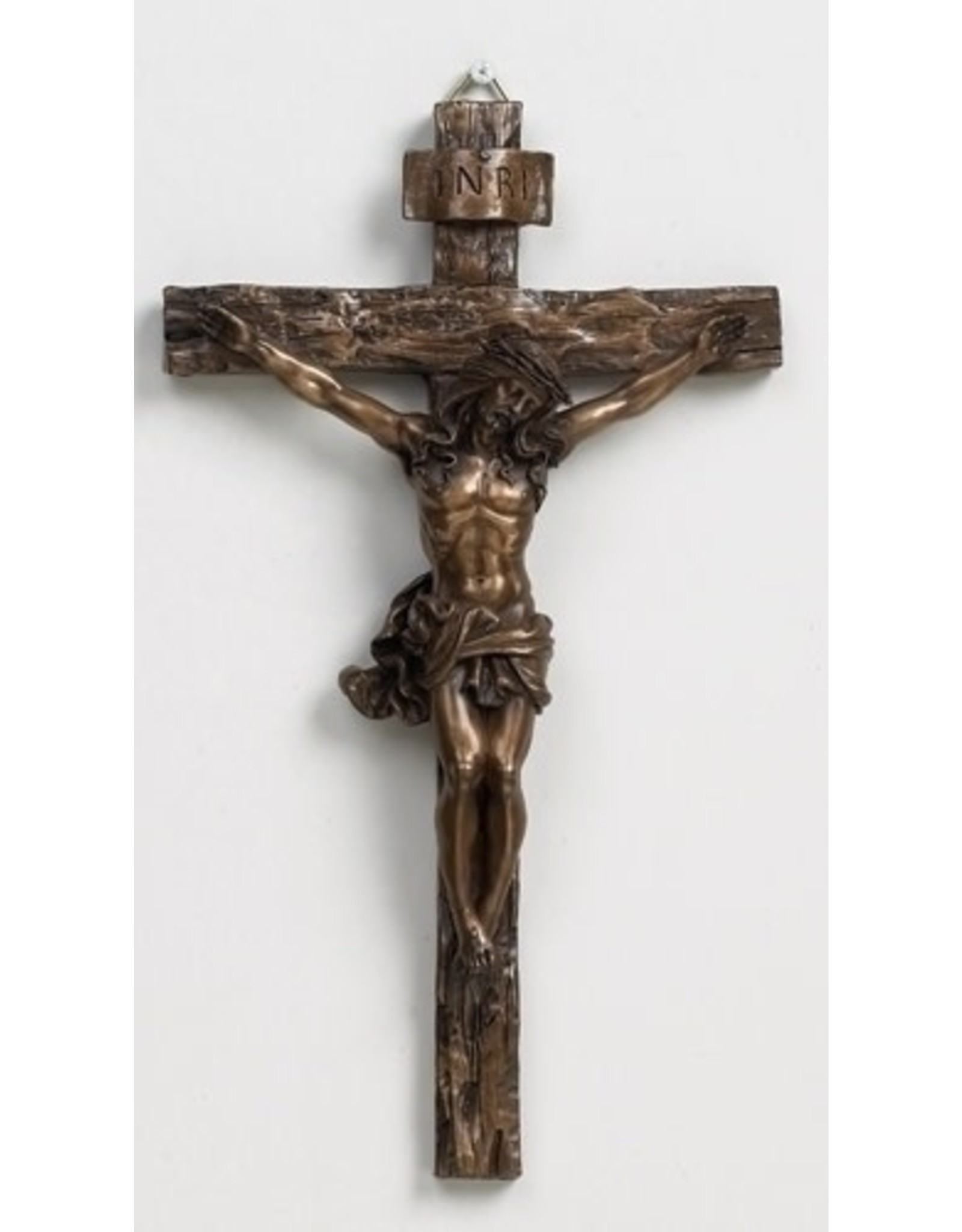 Roman Crucifix - Bronze, 9.5"