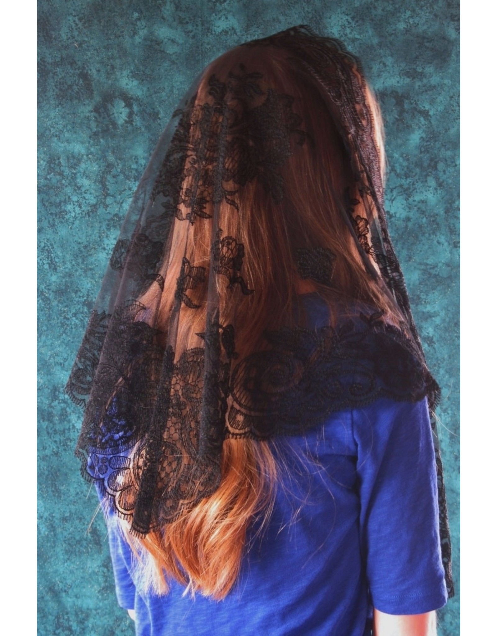 Veils by Lily Veil - Black Authentic Spanish Floral Mantilla