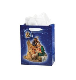 Hirten Christmas Gift Bag - Nativity (Medium)