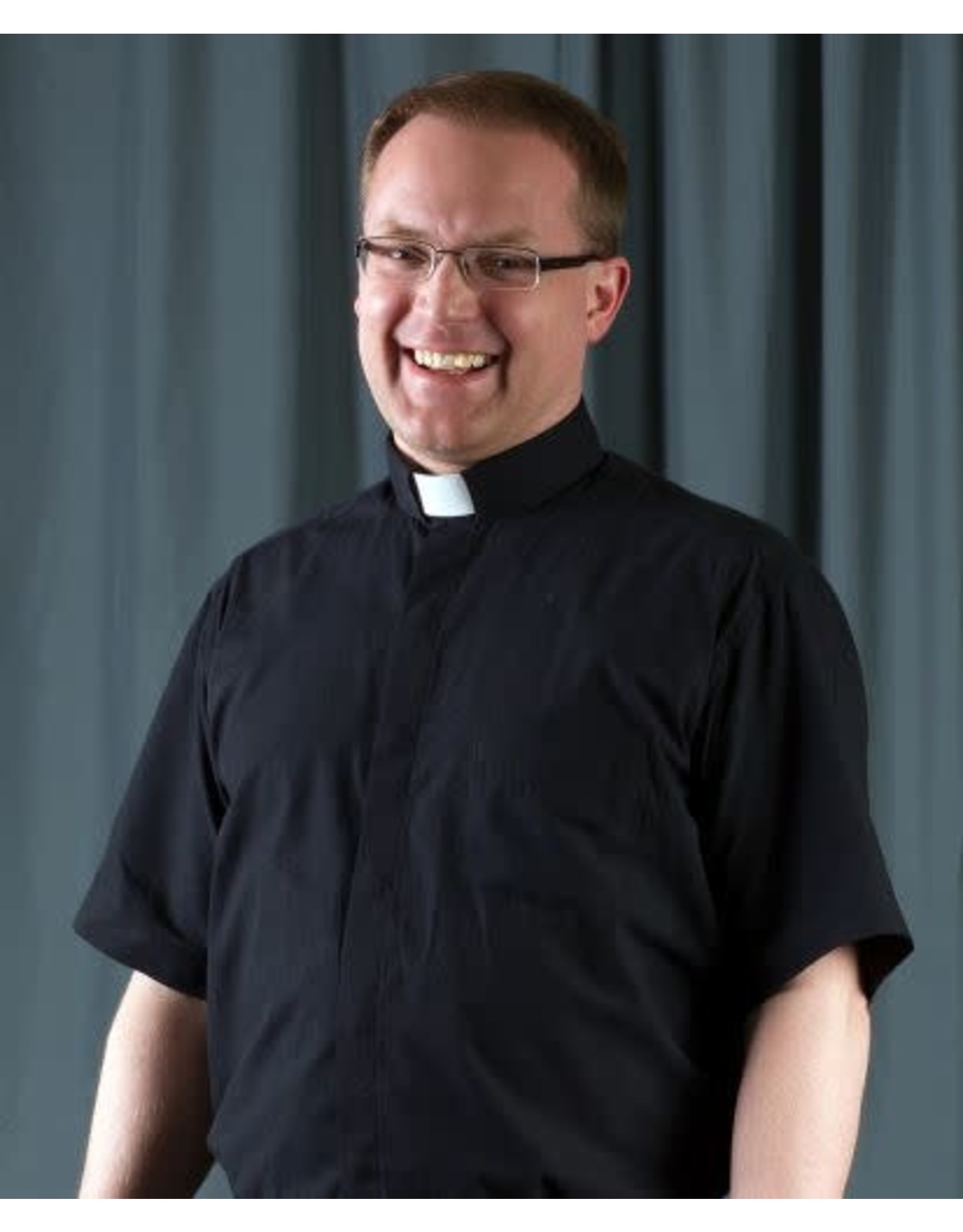 Ecclesiastical Apparel Clergy Shirt, Tab, Full Cut - Black, Grey or White