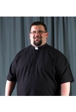 Ecclesiastical Apparel Clergy Shirt, Tab, Ample Cut - Black, Grey or White