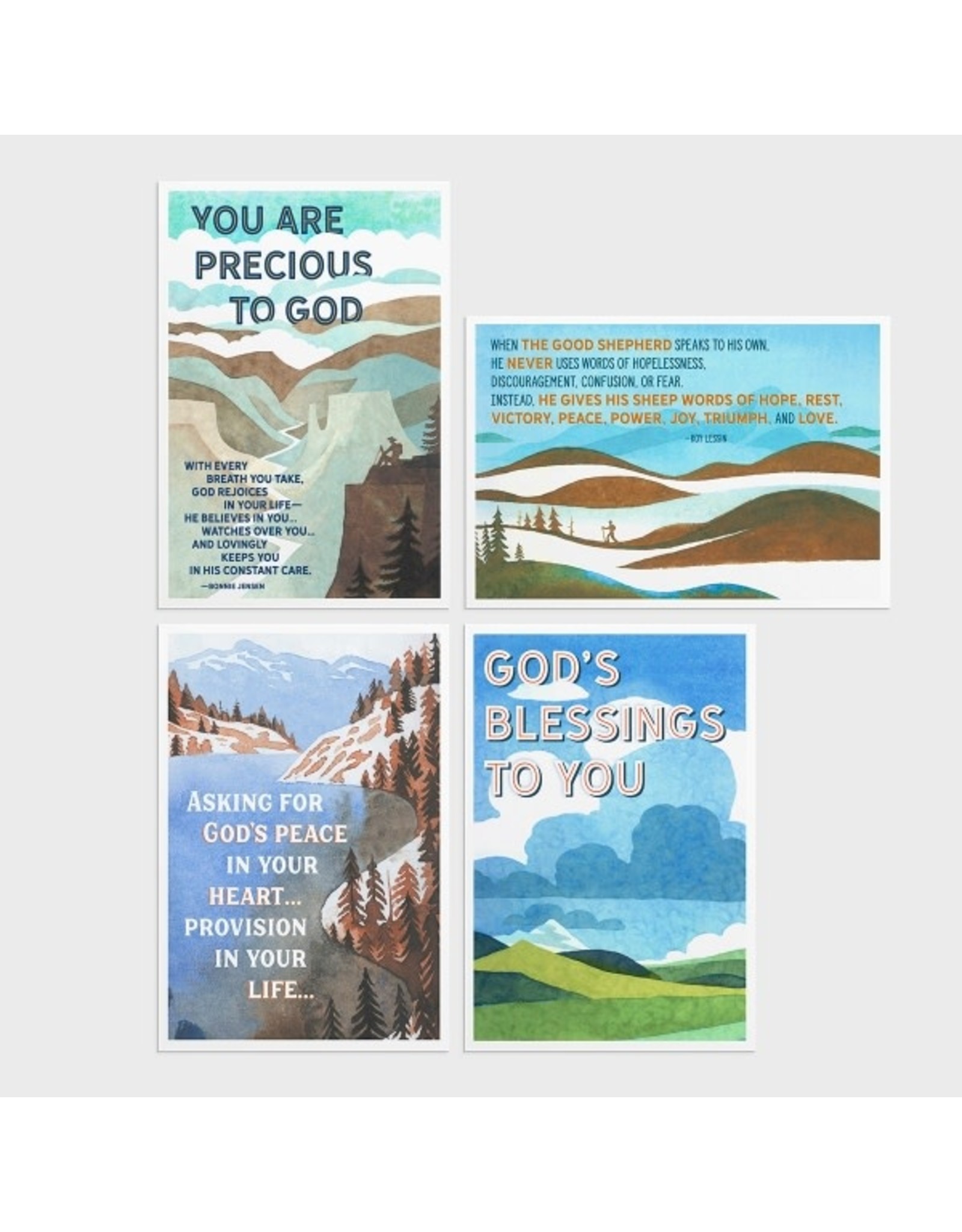 Dayspring Boxed Cards - Encouragement - Peaceful Destinations, Scripture KJV (12)