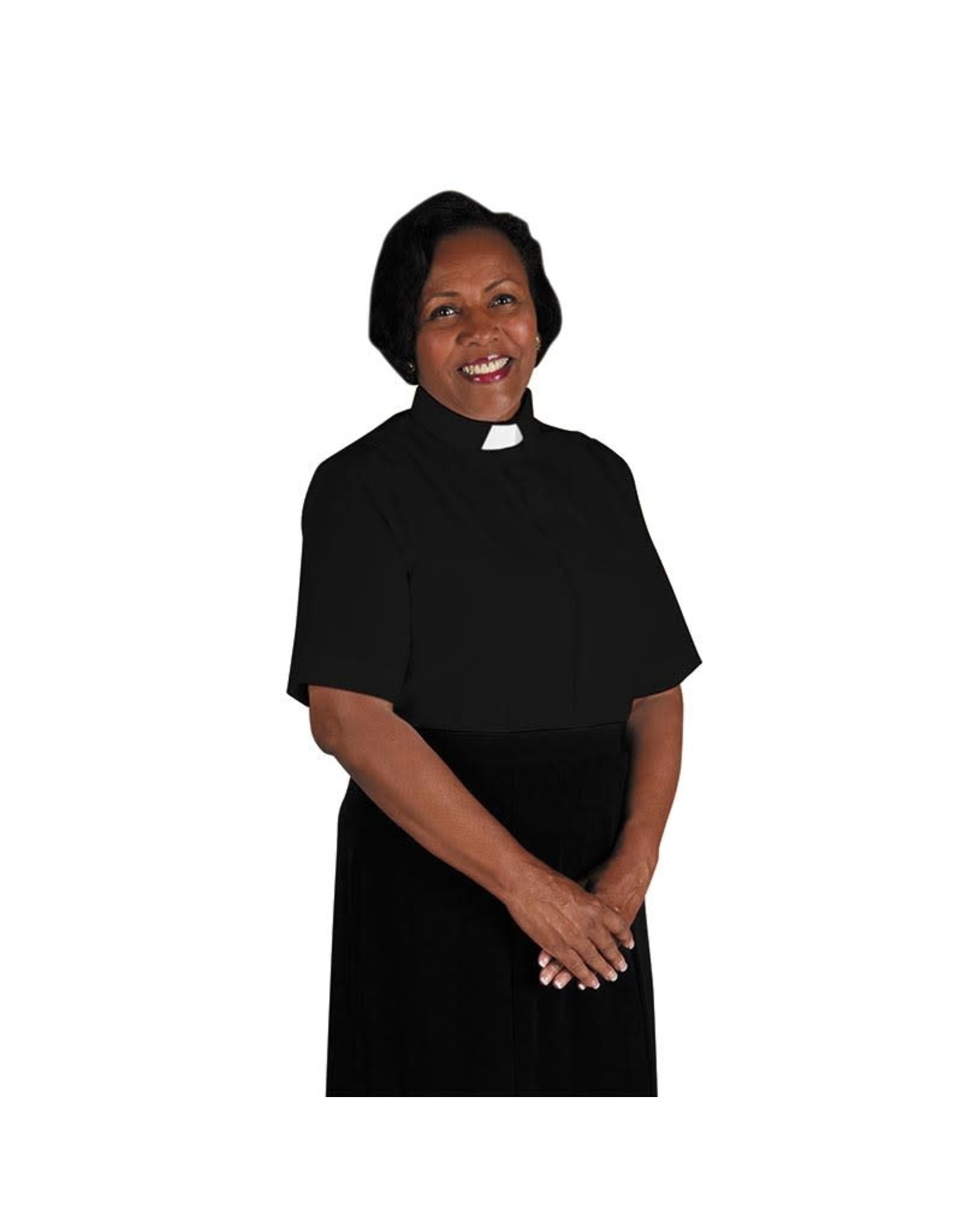Women's Black Clergy Shirt - Size