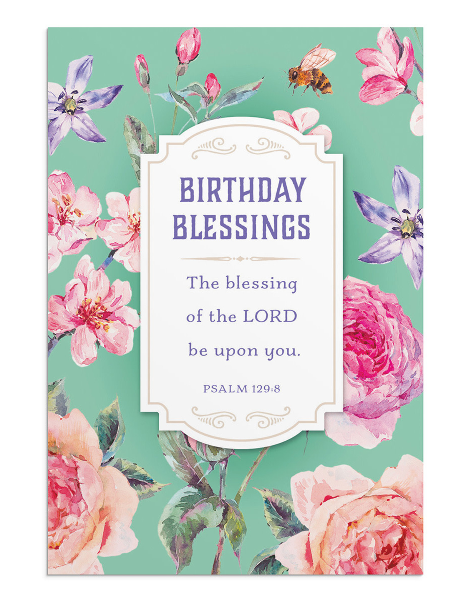 Boxed Cards (12) - Birthday - Floral, Scripture KJV