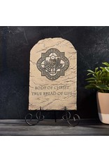 Christian Brands Church Supply First Communion Arched Tile Plaque With Wire Stand