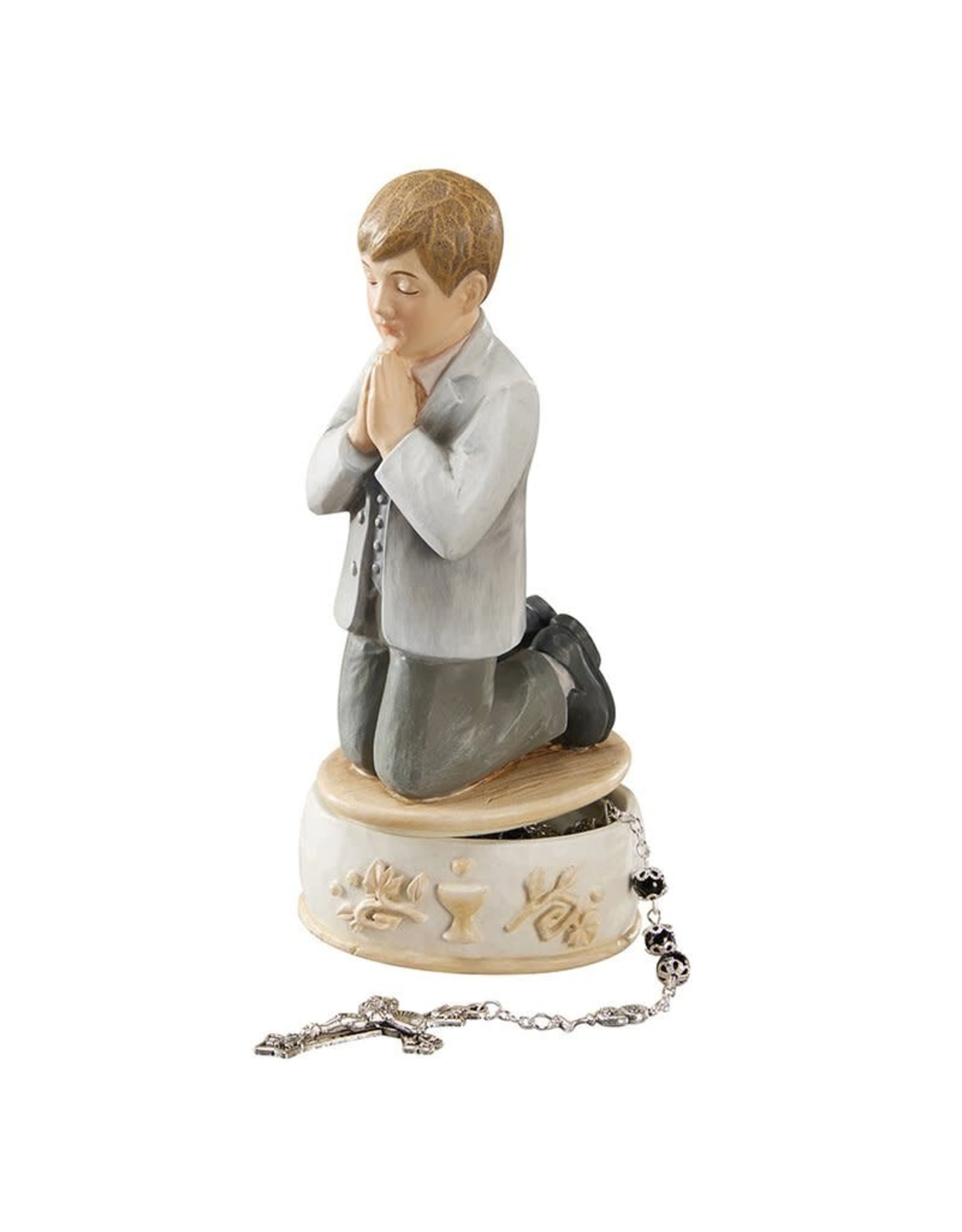 Avalon Gallery First Communion Keepsake Box - Praying Boy